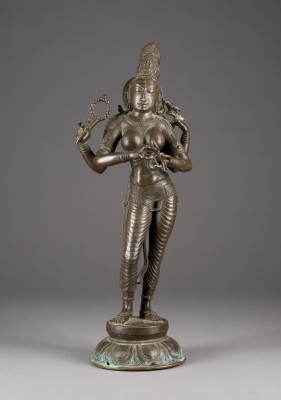 Bild EINE FIGUR DER PARVATI AUS BRONZE