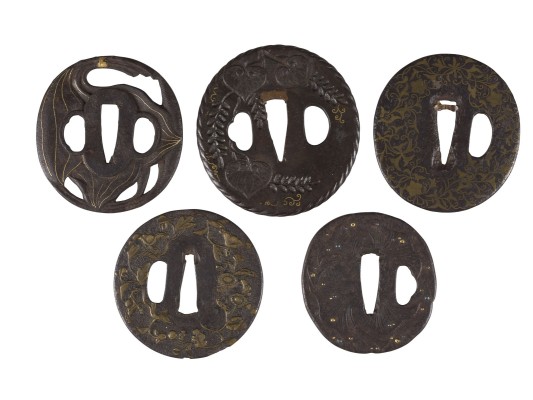 Picture FÜNF EINGELEGTE TSUBA