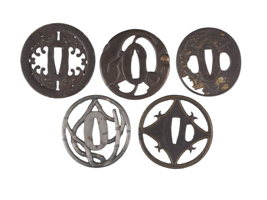 Picture FÜNF SUKASHI-TSUBA AUS EISEN