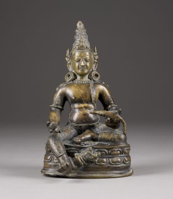 Bild EINE FIGUR DES GELBEN JAMBHALA AUS BRONZE