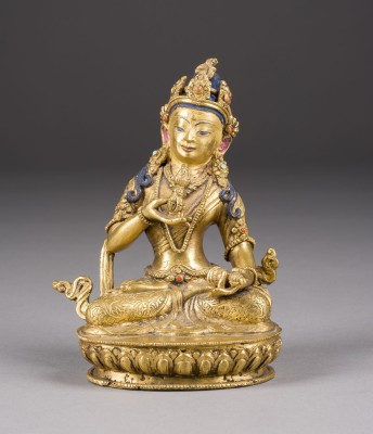 Bild EINE VERGOLDETE SITZENDE FIGUR VON VAJRASATTVA AUS BRONZE