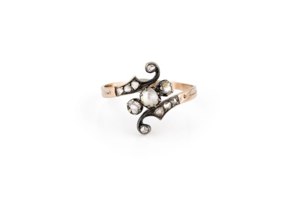 Bild VERSPIELTER ROSEN DIAMANTEN RING