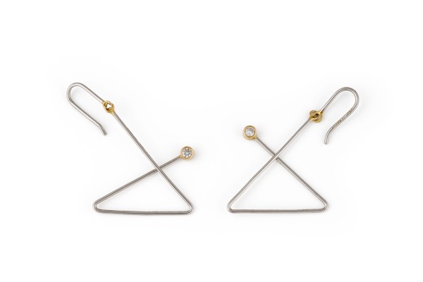 Bild ASYMETRISCHE DESIGN OHR HÄNGER