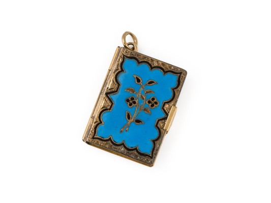 Bild EMAILLIERTES BUCH MEDAILLON