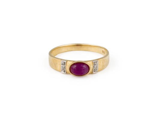 Picture RUBIN DIAMANT RING