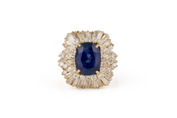 Bild BEDEUTENDER CEYLON SAPHIR RING