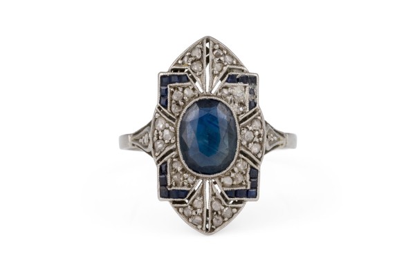 Picture ART DÉCO SAPHIR RING