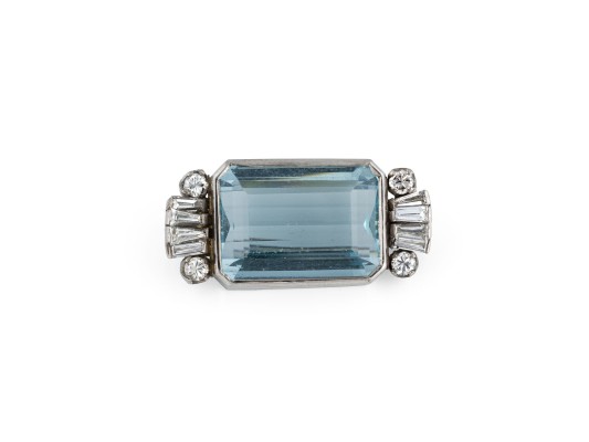 Bild AQUAMARIN BROSCHE