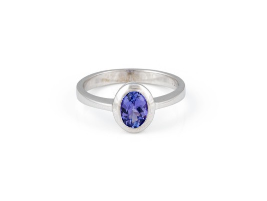 Bild OVALER TANSANIT RING