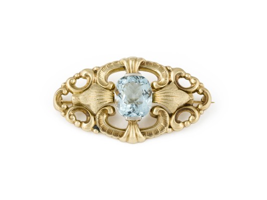 Bild AQUAMARIN BROSCHE