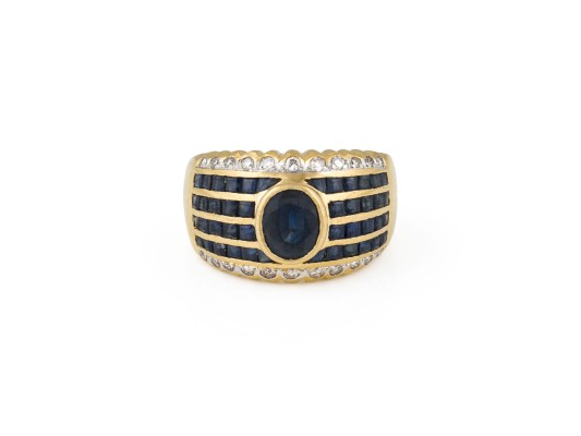 Bild BREITER SAPHIR RING