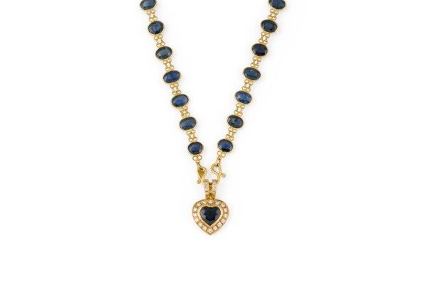 Bild HERZ SAPHIR COLLIER