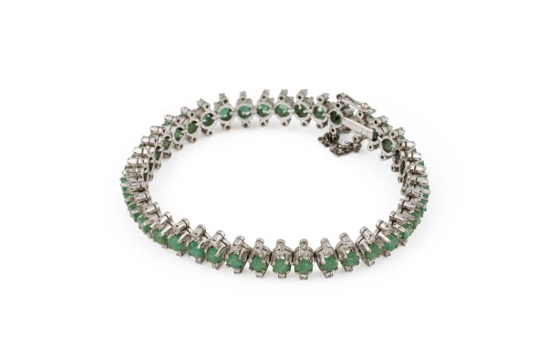 Bild SMARAGD TENNIS ARMBAND