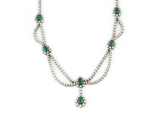 Picture GLAMOURÖSES SMARAGD COLLIER