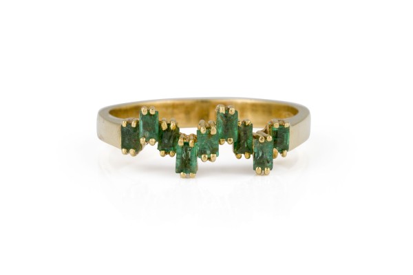 Bild SMARAGD BAGUETTE RING