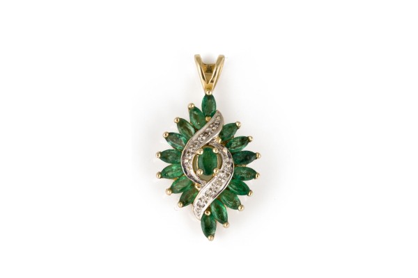 Picture SMARAGD STRAHLEN ANHÄNGER
