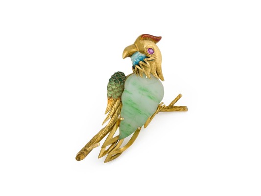 Bild PAPAGEIEN BROSCHE