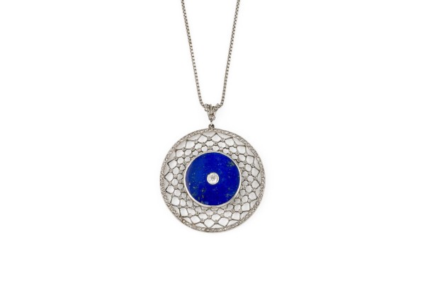 Bild LAPIS LAZULI DIAMANT COLLIER