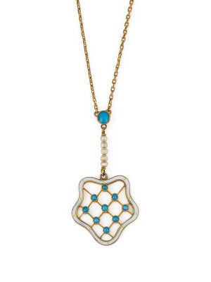 Bild EMAILLIERTES TÜRKIS COLLIER