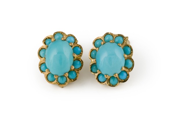 Bild TÜRKIS ENTOURAGE OHR CLIPS