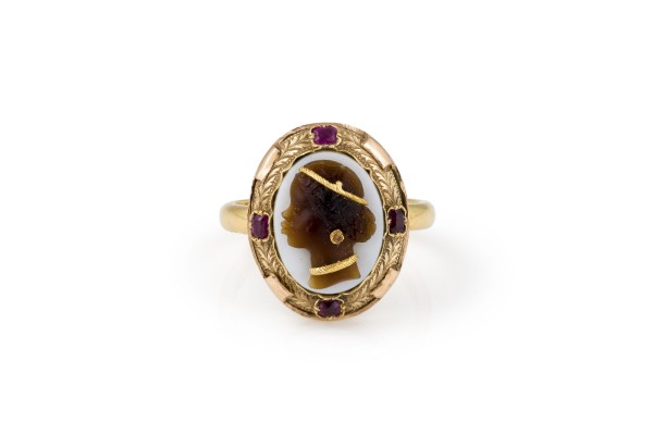 Bild OVALER KAMEE RING