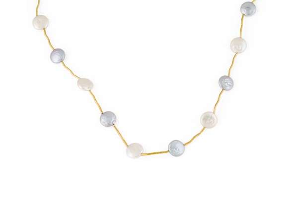 Bild DESIGN FLACHPERLEN COLLIER