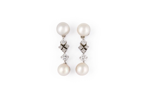 Picture BRILLANT PERLEN OHR STECKER