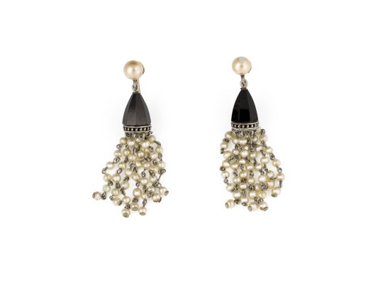 Bild ELEGANTE PERLEN QUASTEN OHR HÄNGER
