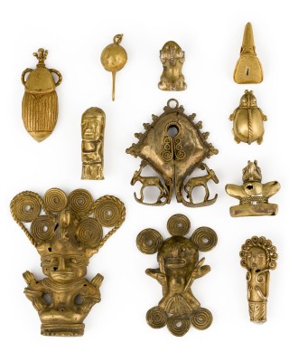 Picture 11 TEILIGES KONVOLUT KLEINER FIGUREN UND TÜRKLOPFER