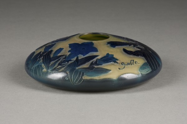 Bild KREISELVASE 'BLAUE TROMPETENWINDE'