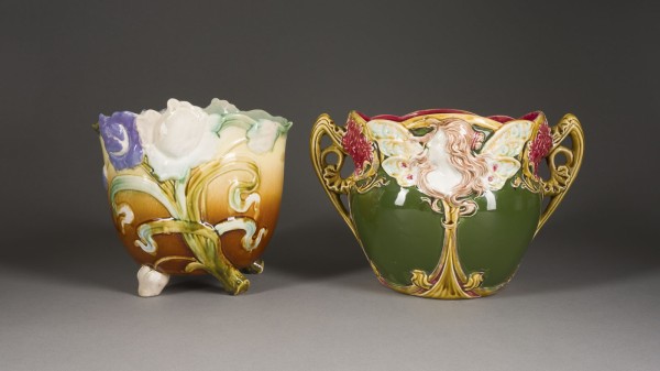 Auction 155<br>ZWEI JUGENDSTIL-ÜBERTÖPFE