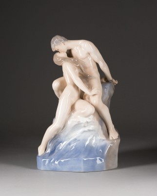 Picture LIEBESPAAR IN MEERESBRANDUNG