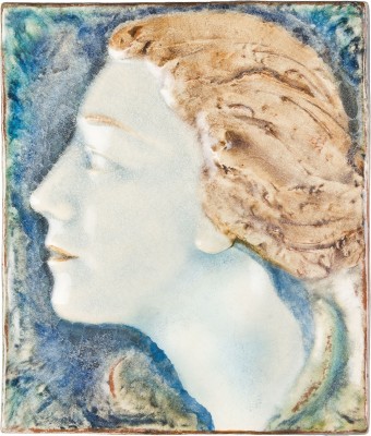 Bild BILDFLIESE MIT FRAUENKOPF