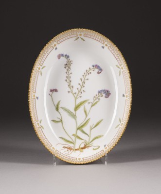 Bild OVALE SCHALE 'FLORA DANICA'