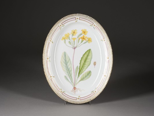 Bild OVALE PLATTE 'FLORA DANICA'