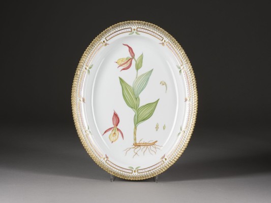 Bild OVALE PLATTE 'FLORA DANICA'