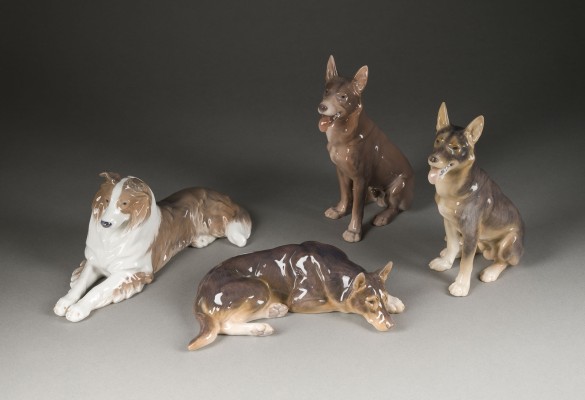 Picture VIER HUNDEFIGUREN