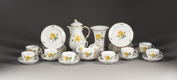 Picture 33-TEILIGES KAFFEESERVICE 'GELBE ROSE'