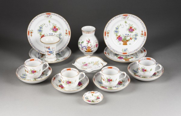 Bild 16-TEILIGES KONVOLUT 'GARBENMUSTER MIT KANTE'