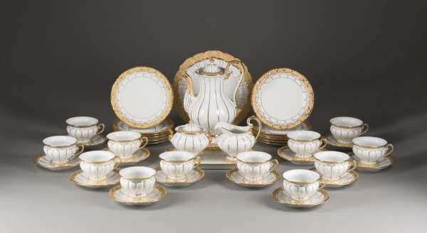 Picture 41-TEILIGES PRUNKVOLLES KAFFEESERVICE 'X-FORM'