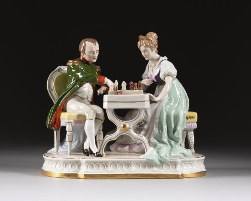 Picture FIGURENGRUPPE 'NAPOLEON UND JOSEPHINE, SCHACH SPIELEND'