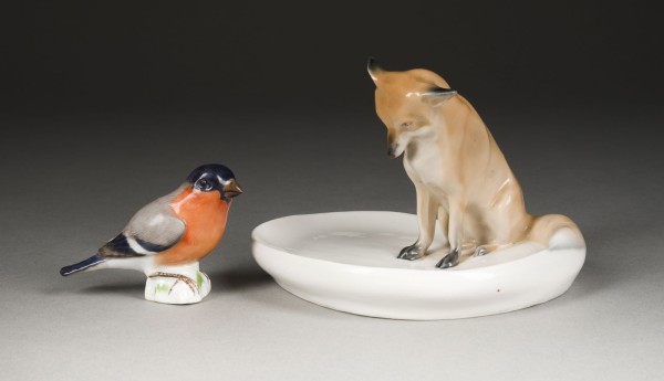 Picture FUCHS AUF SCHALE UND MINIATUR-GIMPEL