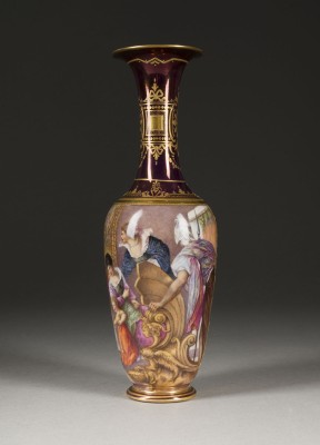 Bild VASE 'VENEDIG EHRT CATERINA CORNARO' NACH HANS MAKART (1840-1884)