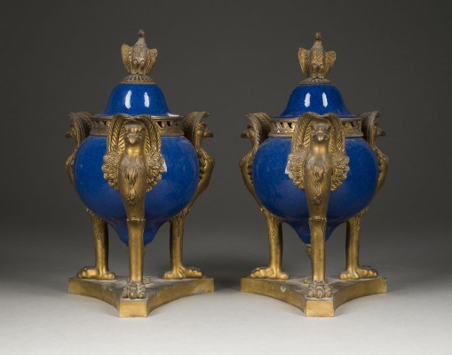 Bild PAAR EMPIRE-POTPOURRI-GEFÄSSE