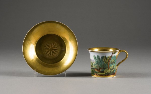 Picture TASSE UND UNTERTASSE MIT JAGDSZENE