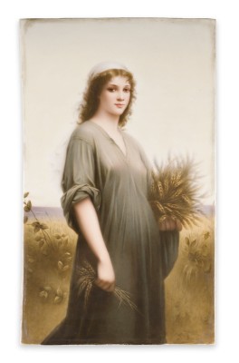 Picture PORZELLANBILDPLATTE 'RUTH IM KORNFELD'