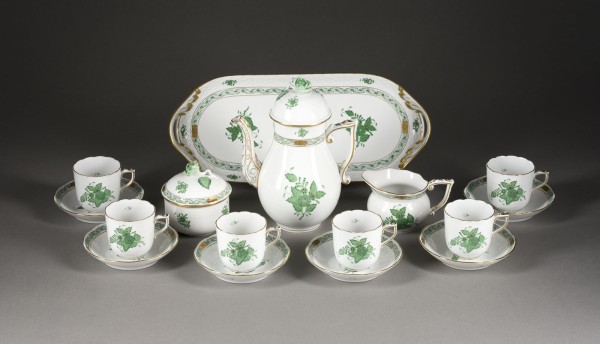 Bild 16-TEILIGES MOKKASERVICE 'APPONYI GRÜN'