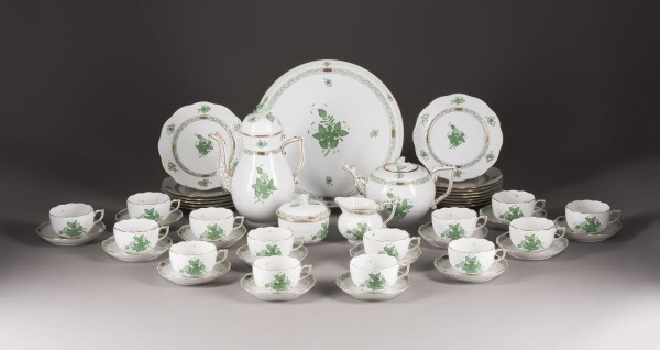 Picture 47-TEILIGES KAFFEE-/TEESERVICE 'APPONYI GRÜN'