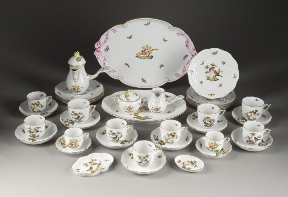 Picture 38-TEILIGES KAFFEE- UND MOKKASERVICE 'FAISANS' UND 'ROTSCHILD'