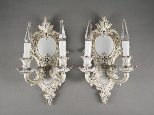 Picture PAAR WANDLEUCHTER IM BAROCKSTIL